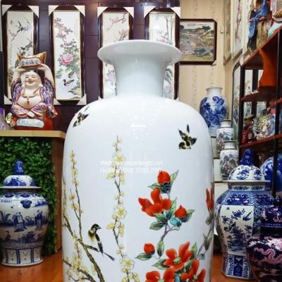 BÌNH HỌA TIẾT CHIM HOA
